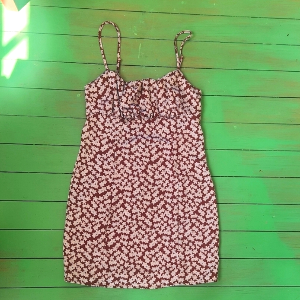La Hearts Pink Spaghetti Strap Sundress Mini Xs